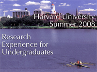 Harvard University REU - Summer 2007
