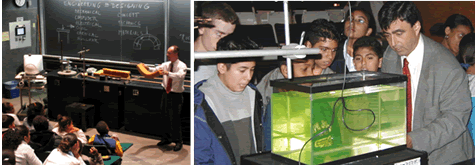 An interactive science presentation by a MRSEC faculty member on their research and its societal benefits.