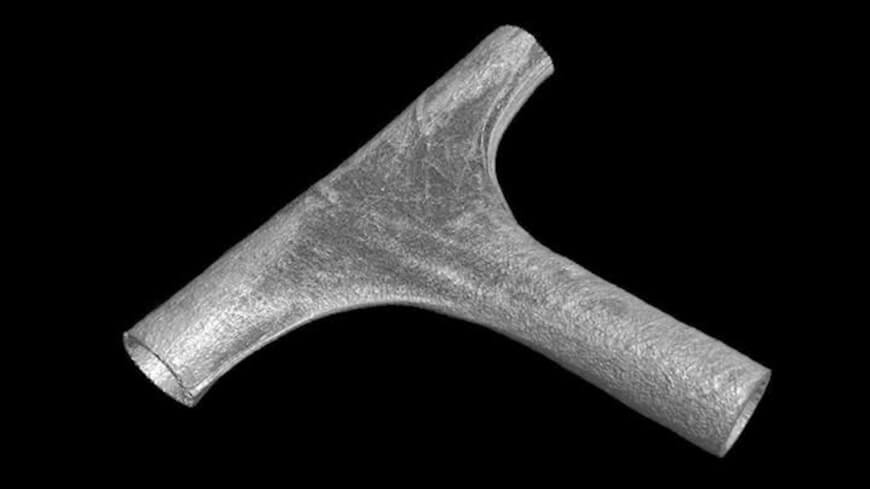 An example of a custom-designed vascular graft.