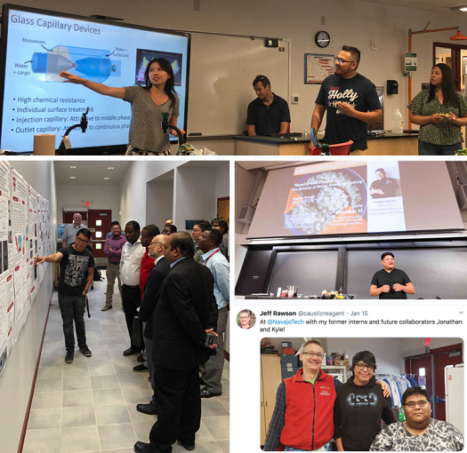 Navajo Technical University students participating in several Harvard MRSEC STEM programs