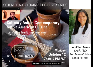Weitz introduces Chef Lois Ellen Frank during lecture