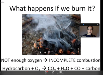 Pia Sorensen explains science of burning culinary ash