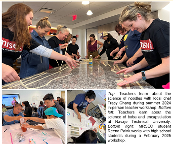 Everyday Materials Science: Teacher and Student Workshops on Science & Cooking