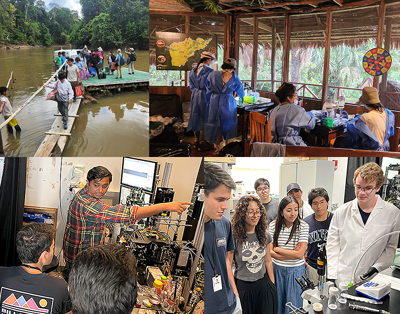 Several photos highlighting the Harvard MRSEC-UTEC partnership activities.