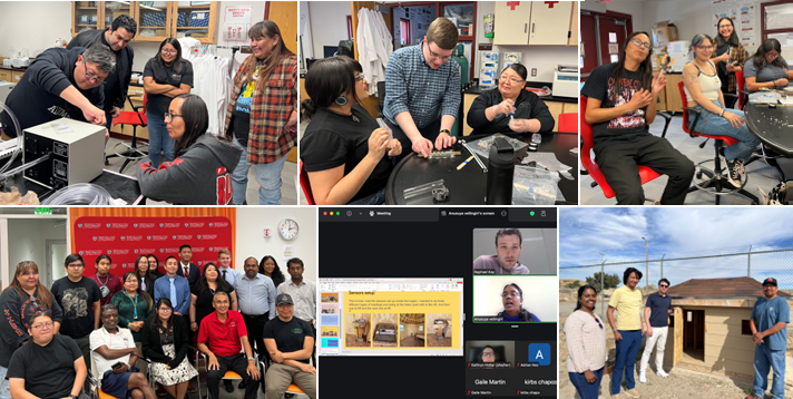 Several photos highlighting the Harvard MRSEC-UTEC partnership activities.