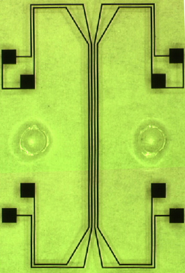 Micro-electromagnet Atom Guide